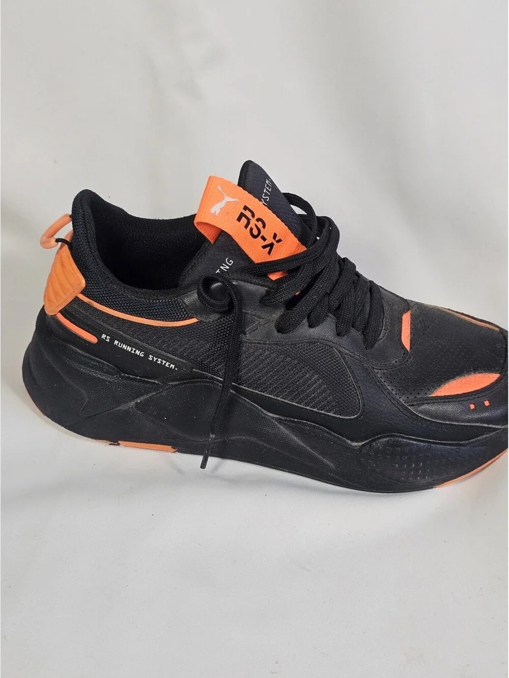 Rare Puma RS-X Winterized Black And Ultra Orange Size 8.5